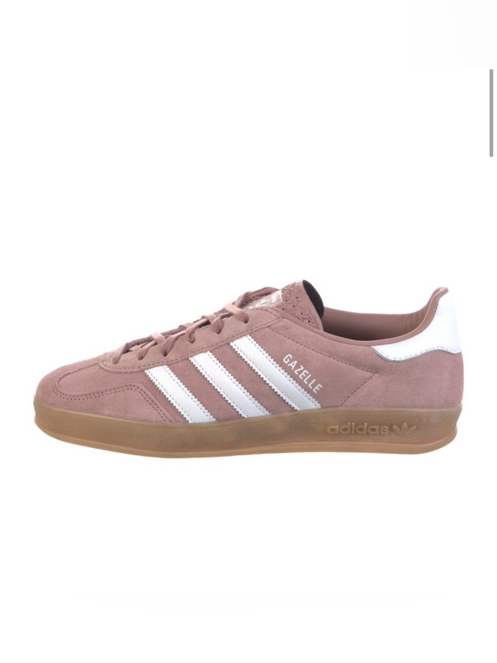 adidas Gazelle women’s Suede Sneakers in Dusty Rose and White